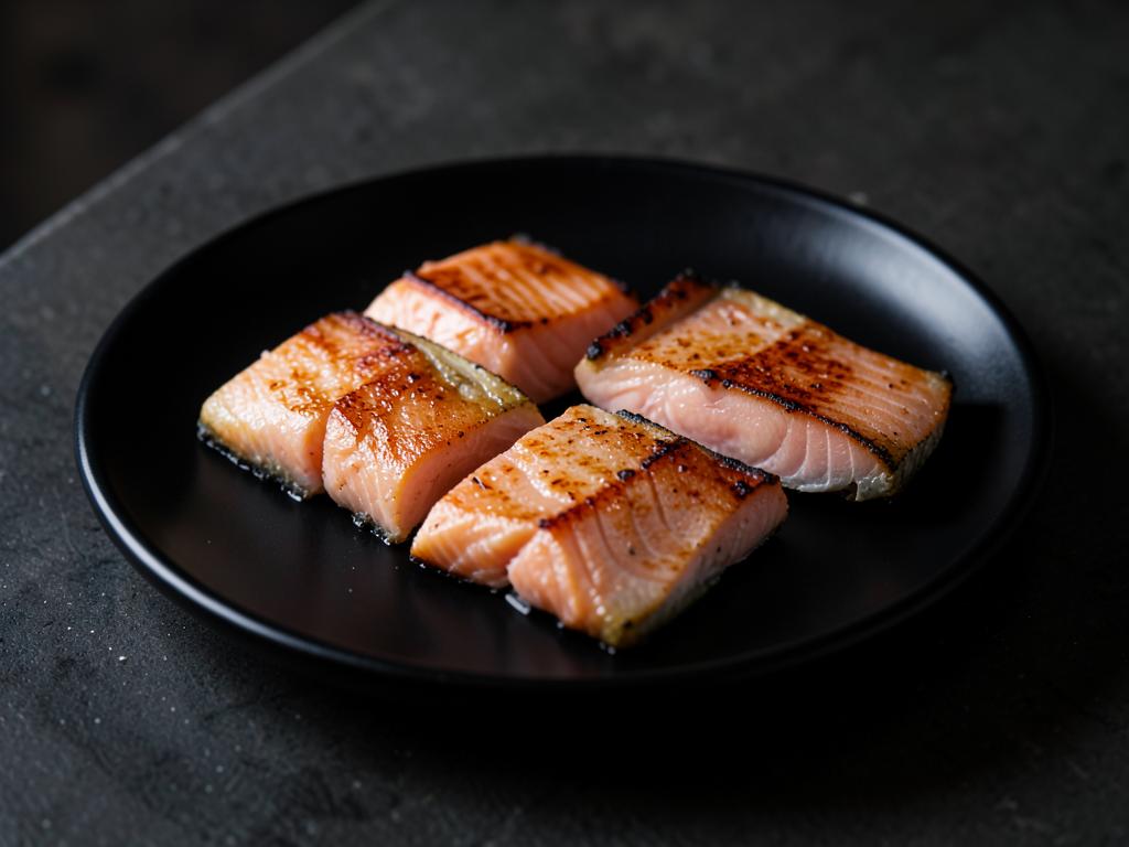 Sashimi de Salmão Braseado